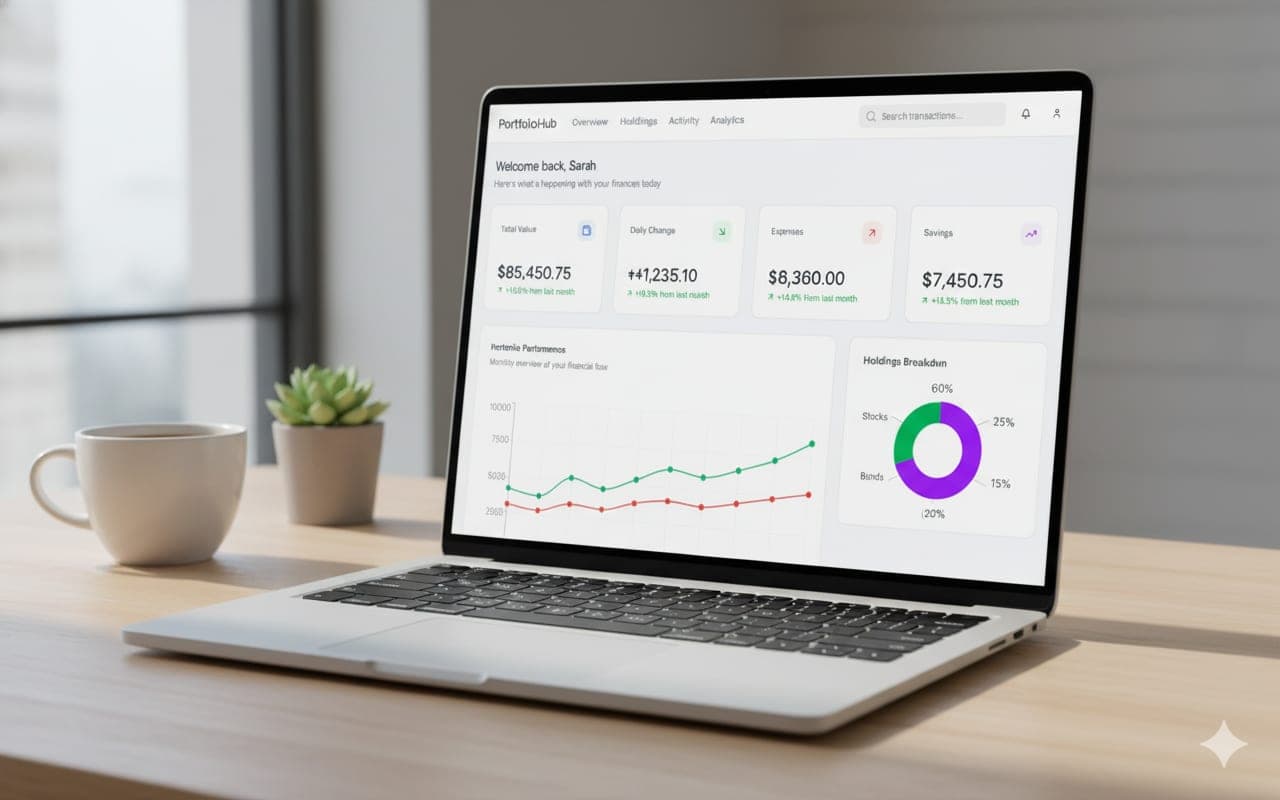 The MaiaOS dashboard with live analytics for a client's purchased services